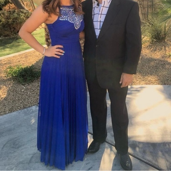 B Darlin Dresses & Skirts - Blue rhinestone dress